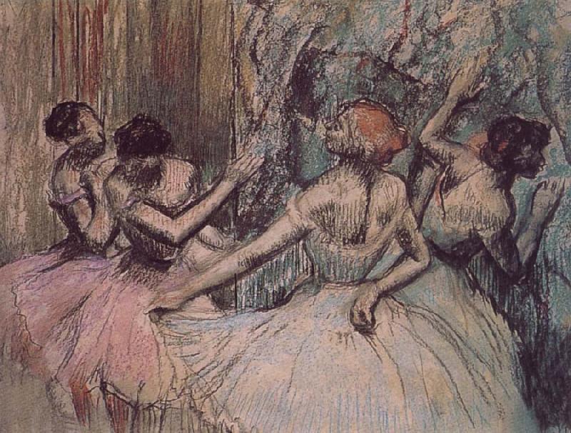 Edgar Degas Dance behind the curtain